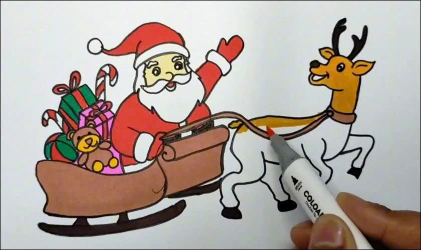 Bước 1: Vẽ tuần lộc