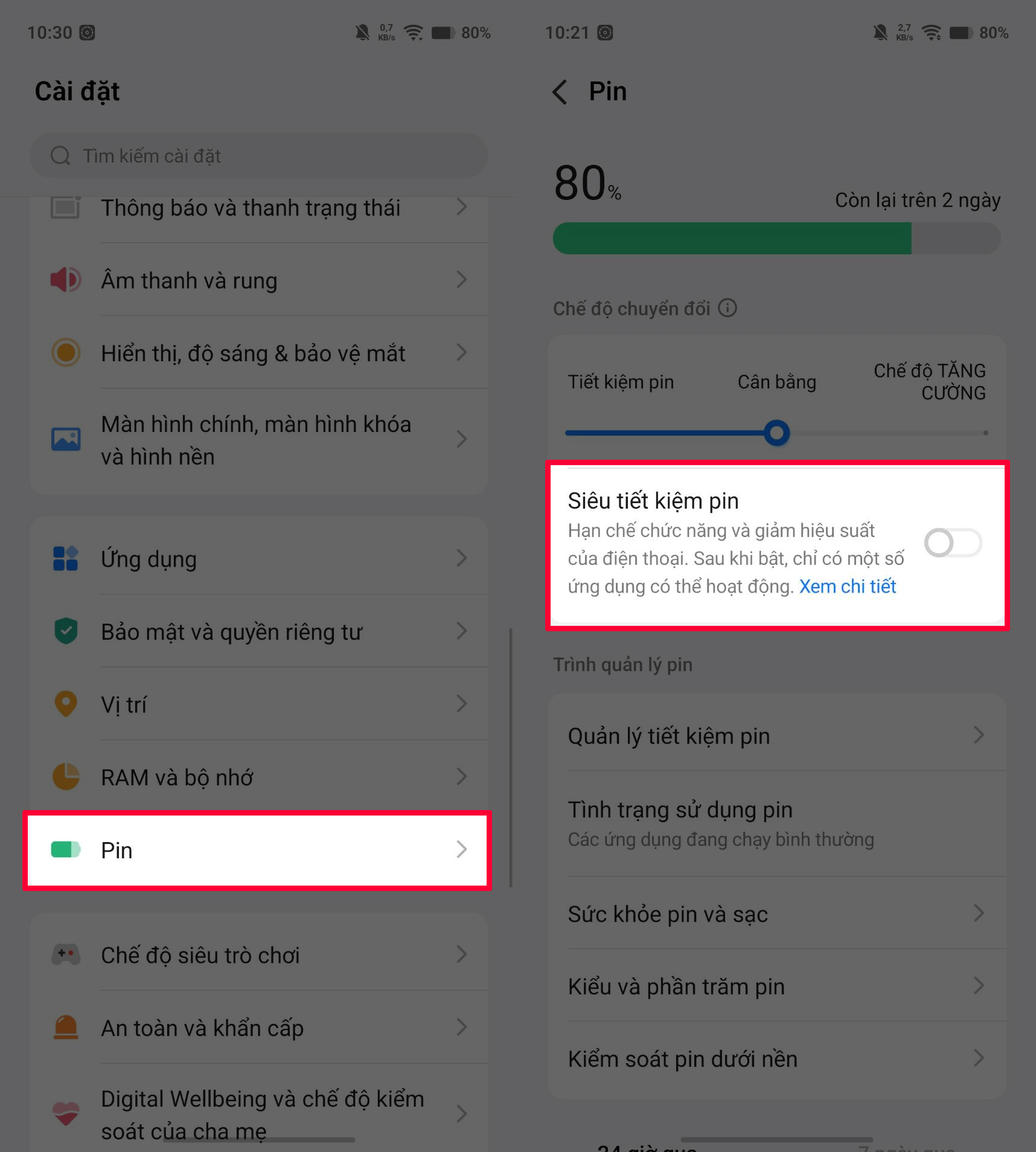 Cách bật tiết kiệm pin trên vivo X300 Sereis