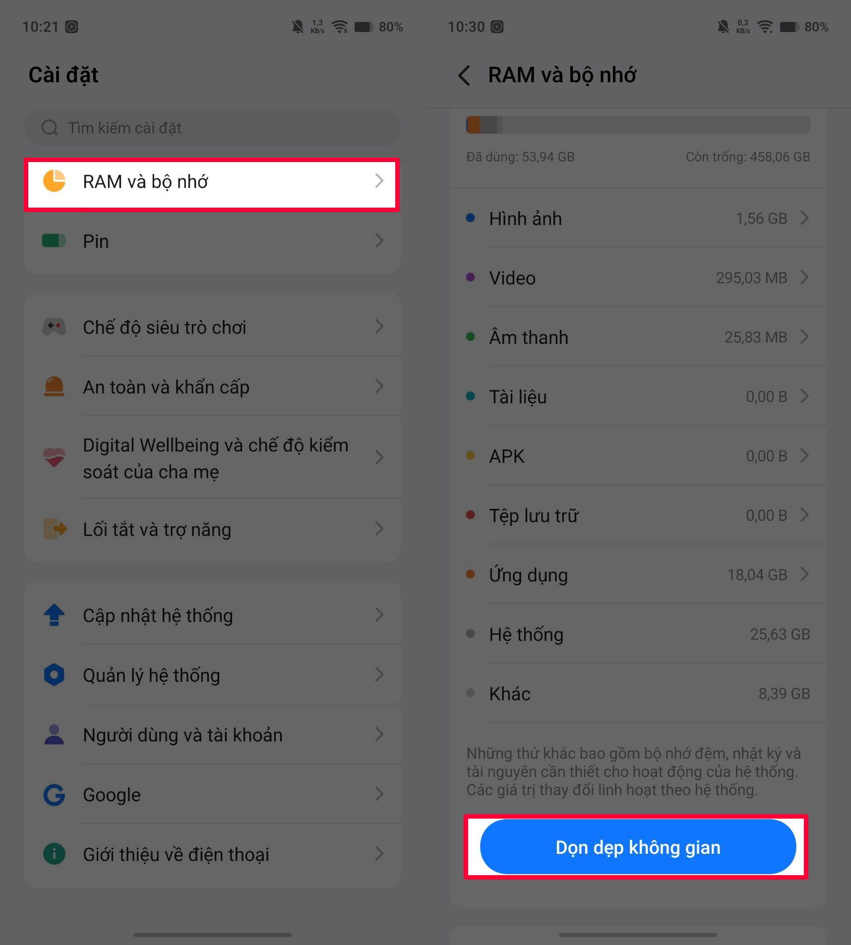 Cách dọn dẹp bộ nhớ trên vivo X300 Series