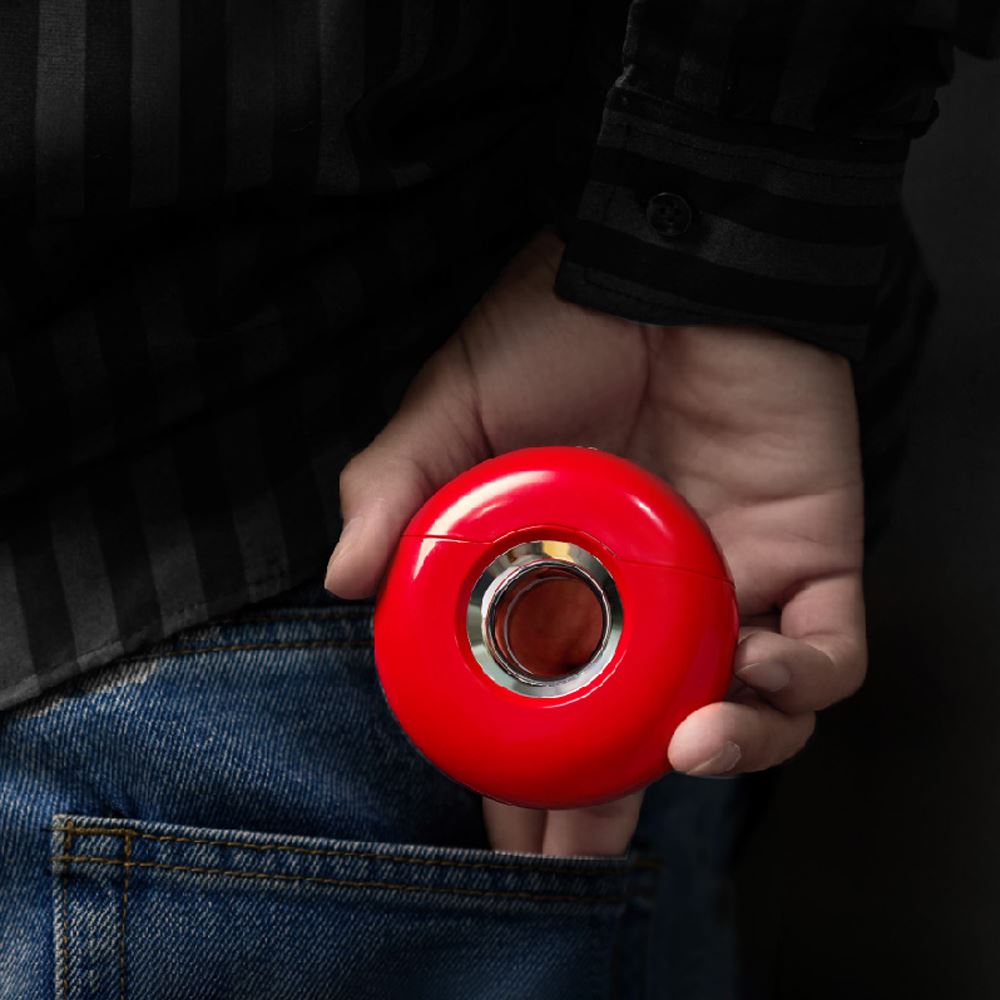 Thiết kế nhỏ gọn, hình dáng bánh donut dễ dàng bỏ túi hoặc mang theo khi đi du lịch, công tác