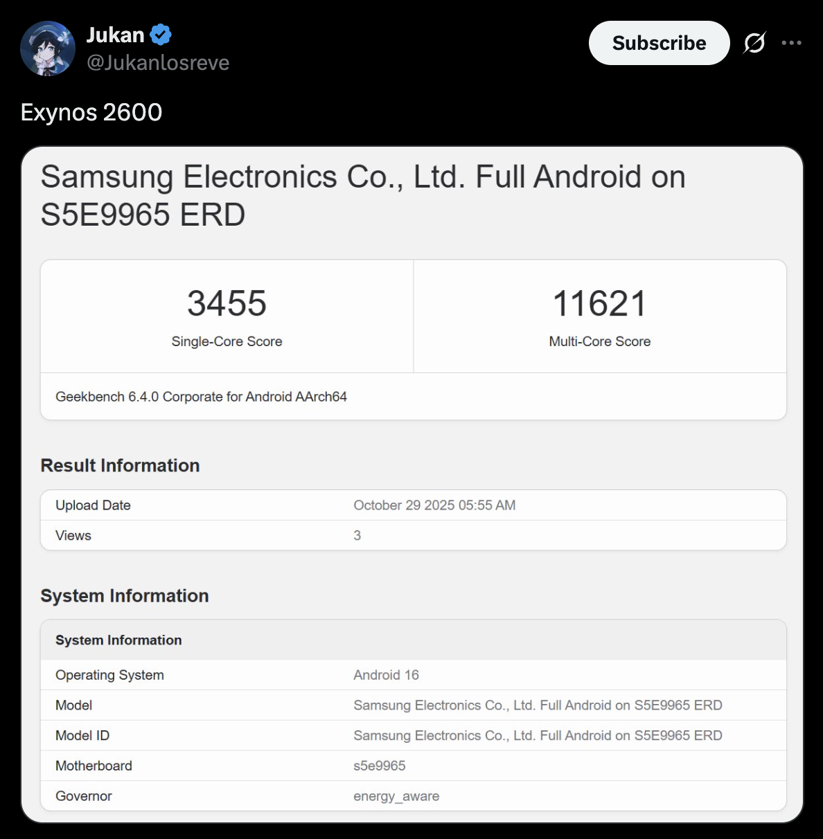 Exynos 2600 Exynos 2600