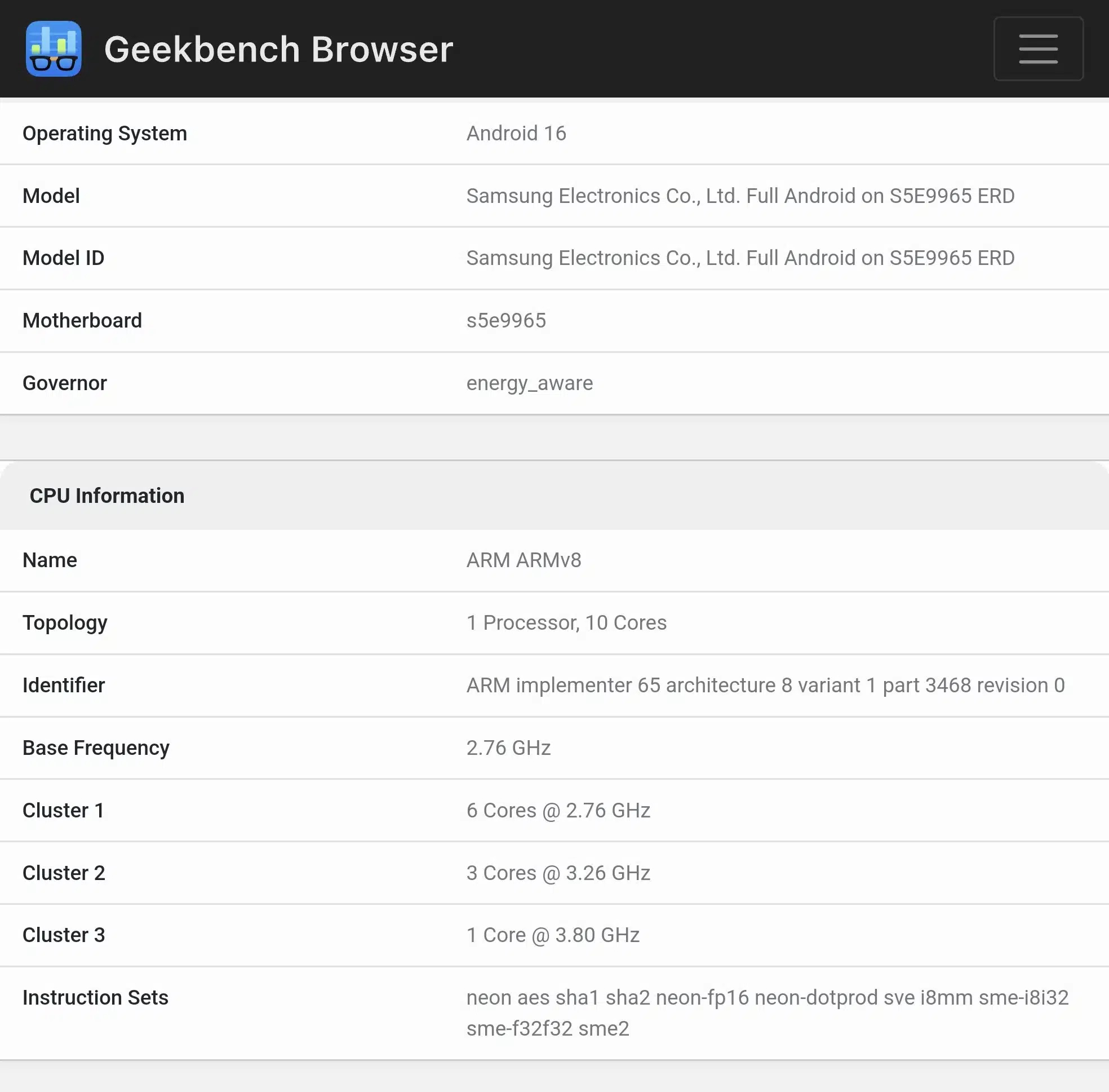 Exynos 2600 Exynos 2600