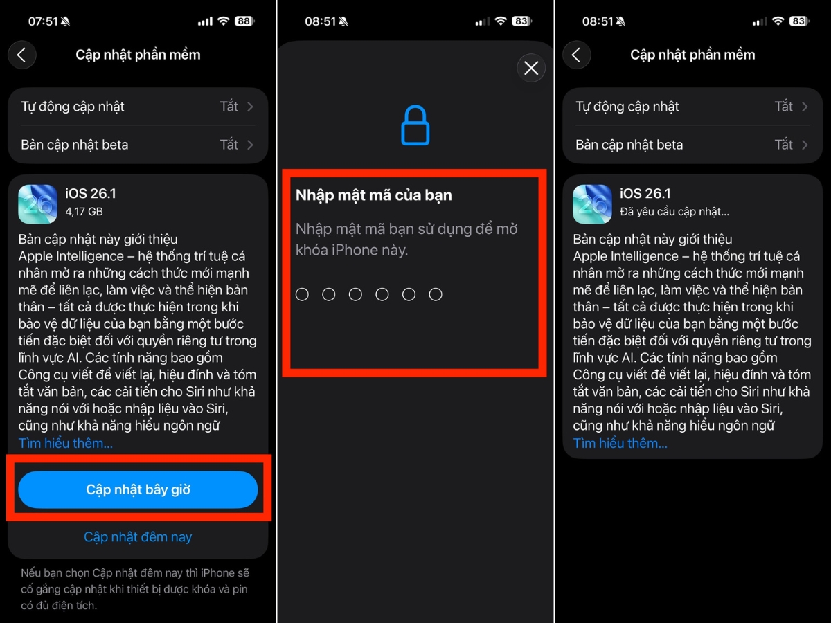 Chọn Cập nhật bây giờ Chọn Cập nhật bây giờ