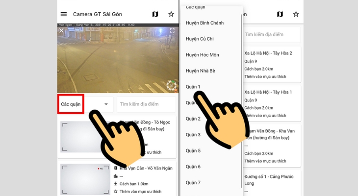 Cách xem trực tiếp camera giao thông bằng ứng dụng Saigon Traffic Camera