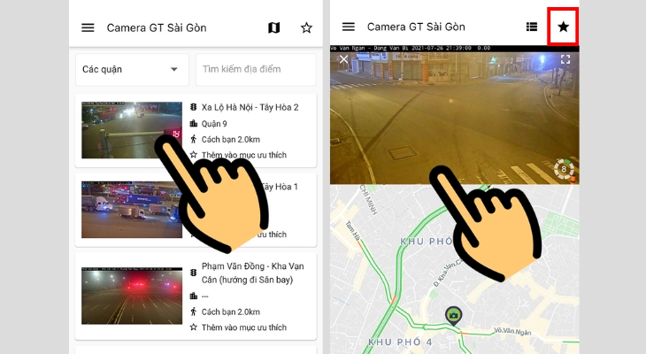 Cách xem trực tiếp camera giao thông bằng ứng dụng Saigon Traffic Camera
