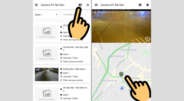 Cách xem trực tiếp camera giao thông bằng ứng dụng Saigon Traffic Camera
