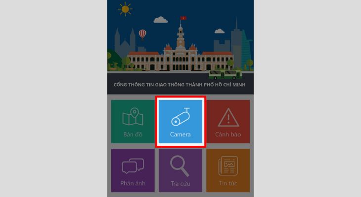 Cách xem trực tiếp camera giao thông bằng TTGT TPHCM