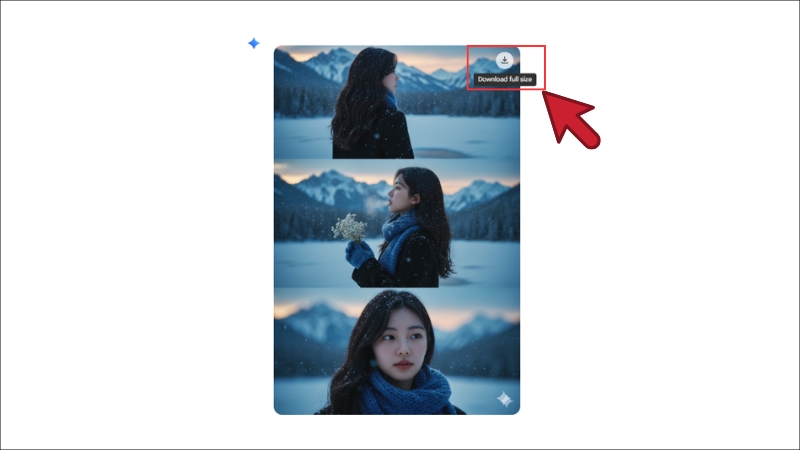 Ho&agrave;n tất v&agrave; bấm lưu ảnh