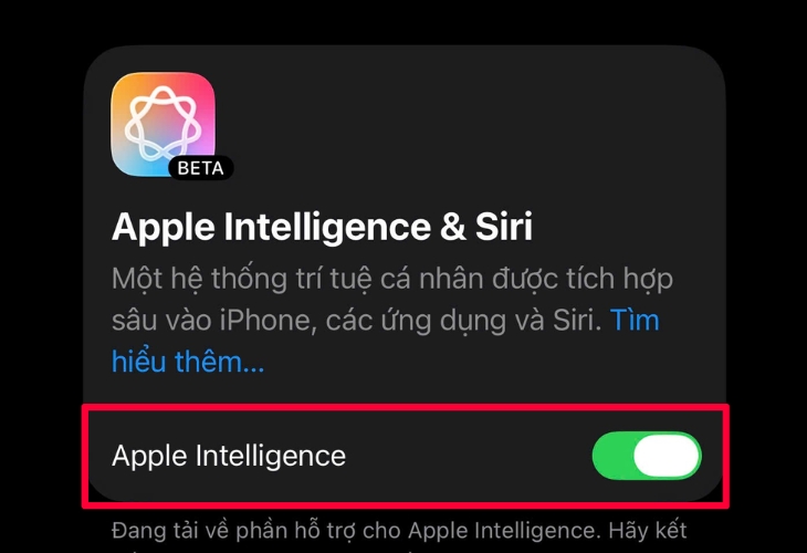Cách bật Apple Intelligence tiếng Việt trên iPhone