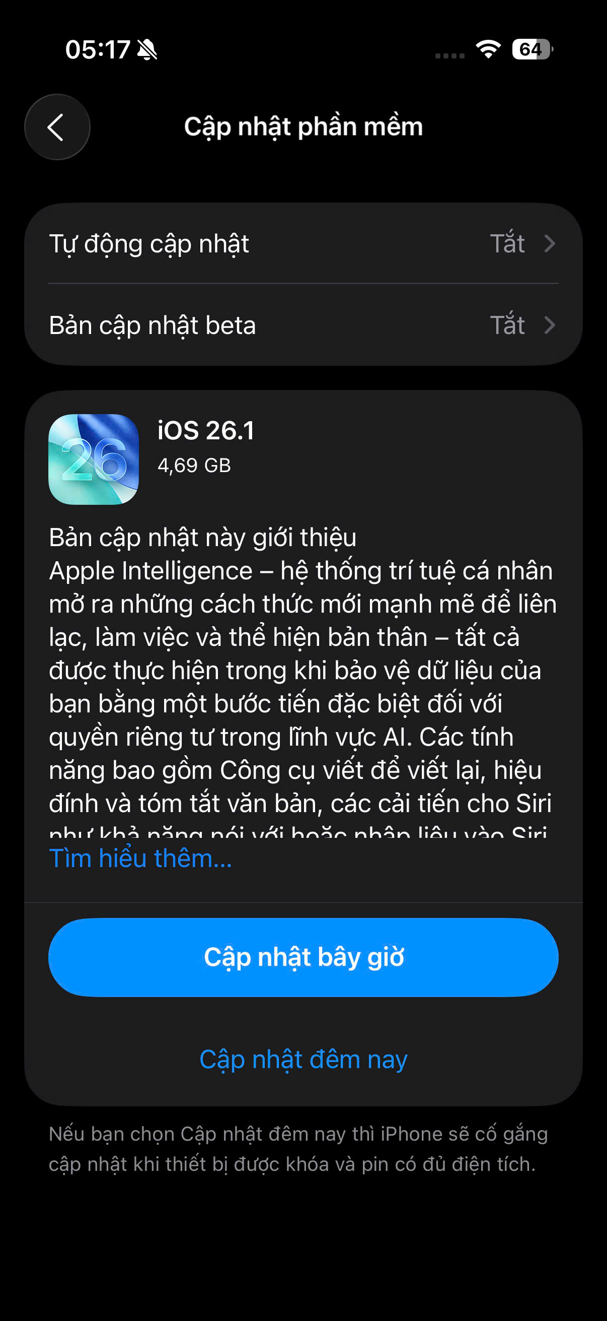Ios 26.1