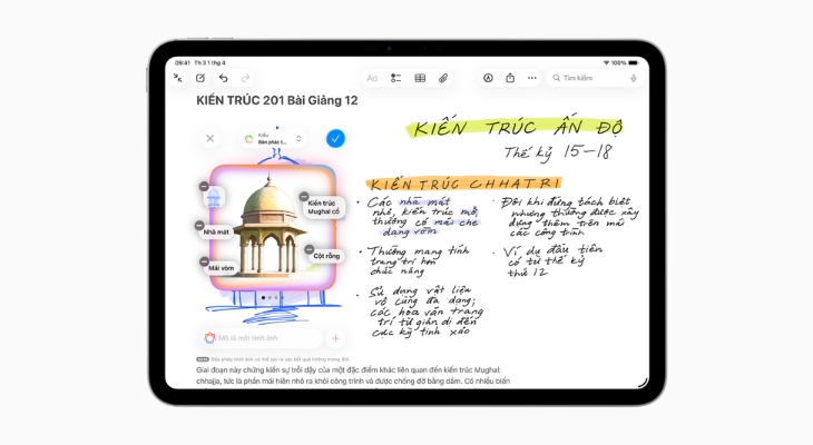 Tính năng Đũa Phép Hình Ảnh giúp người dùng tạo hình ảnh trong Ghi chú nhanh chóng