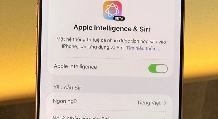 Apple Intelligence là công cụ AI thông minh và bảo mật của Apple, nay đã được tích hợp tiếng Việt