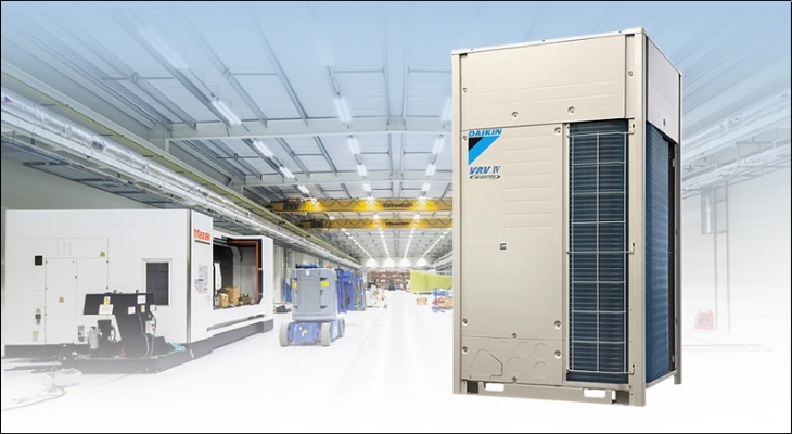 VRV là hệ thống điều hòa không khí trung tâm dùng để làm mát hoặc sưởi ấm cho những không gian lớn