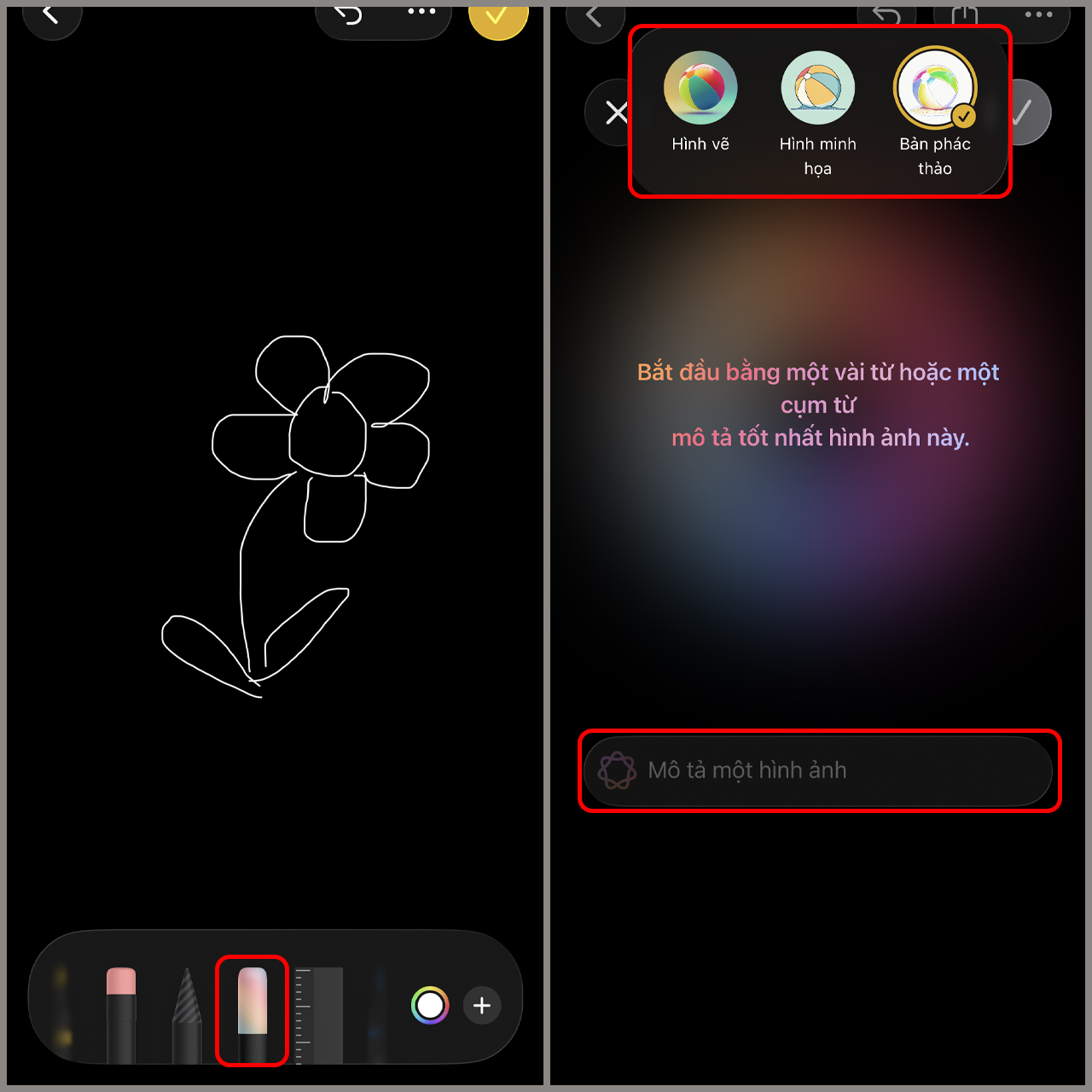 Cách dùng Đũa phép hình ảnh trên iPhone