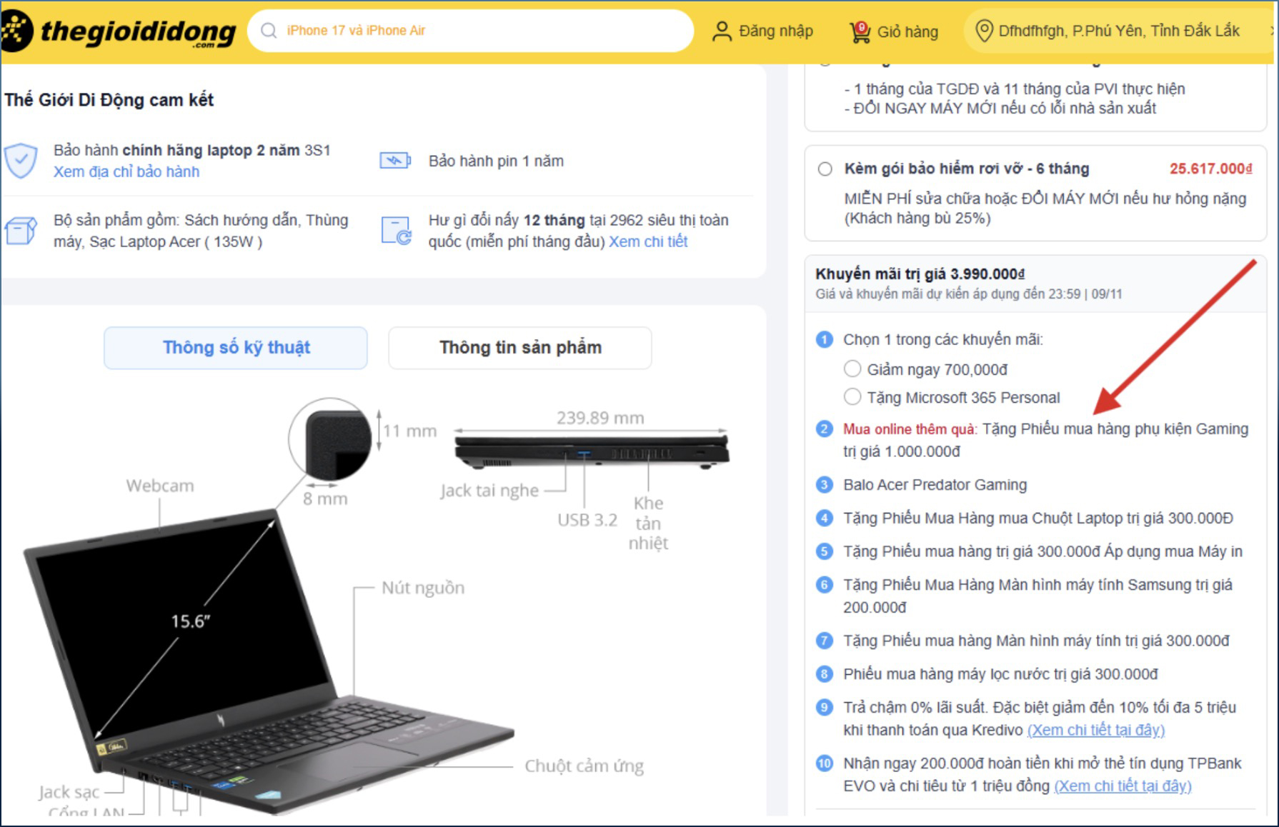 Tặng Ngay Phiếu Mua Hàng 1 Triệu Dành Cho Khách Mua Laptop Gaming Cpu Intel Tại Tgdđ Tặng Ngay Phiếu Mua Hàng 1 Triệu Dành Cho Khách Mua Laptop Gaming Cpu Intel Tại Tgdđ