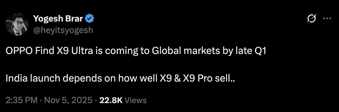 Oppo Find X9 Ultra Oppo Find X9 Ultra