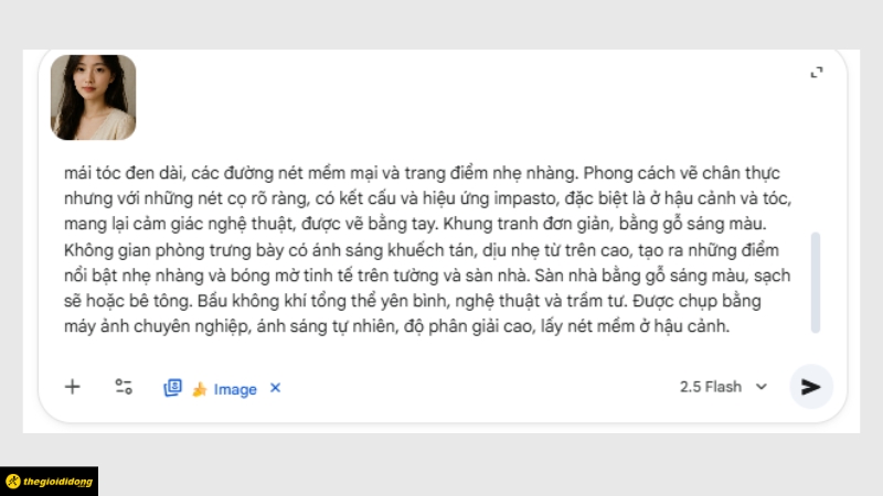 Tải ảnh l&ecirc;n v&agrave; nhập c&acirc;u lệnh