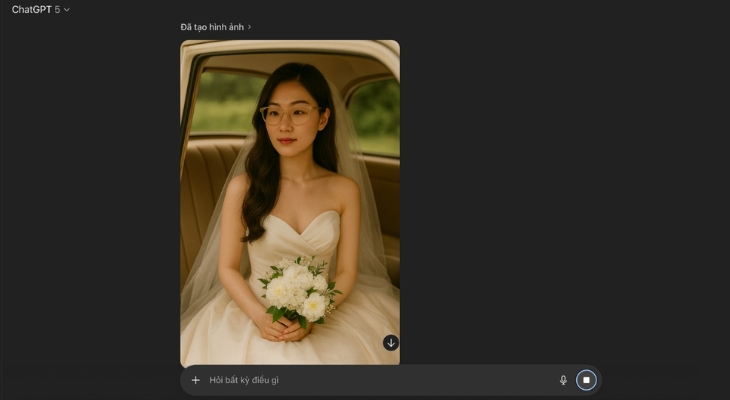 Tạo ảnh cưới cô dâu bằng ChatGPT Tạo ảnh cưới cô dâu bằng ChatGPT