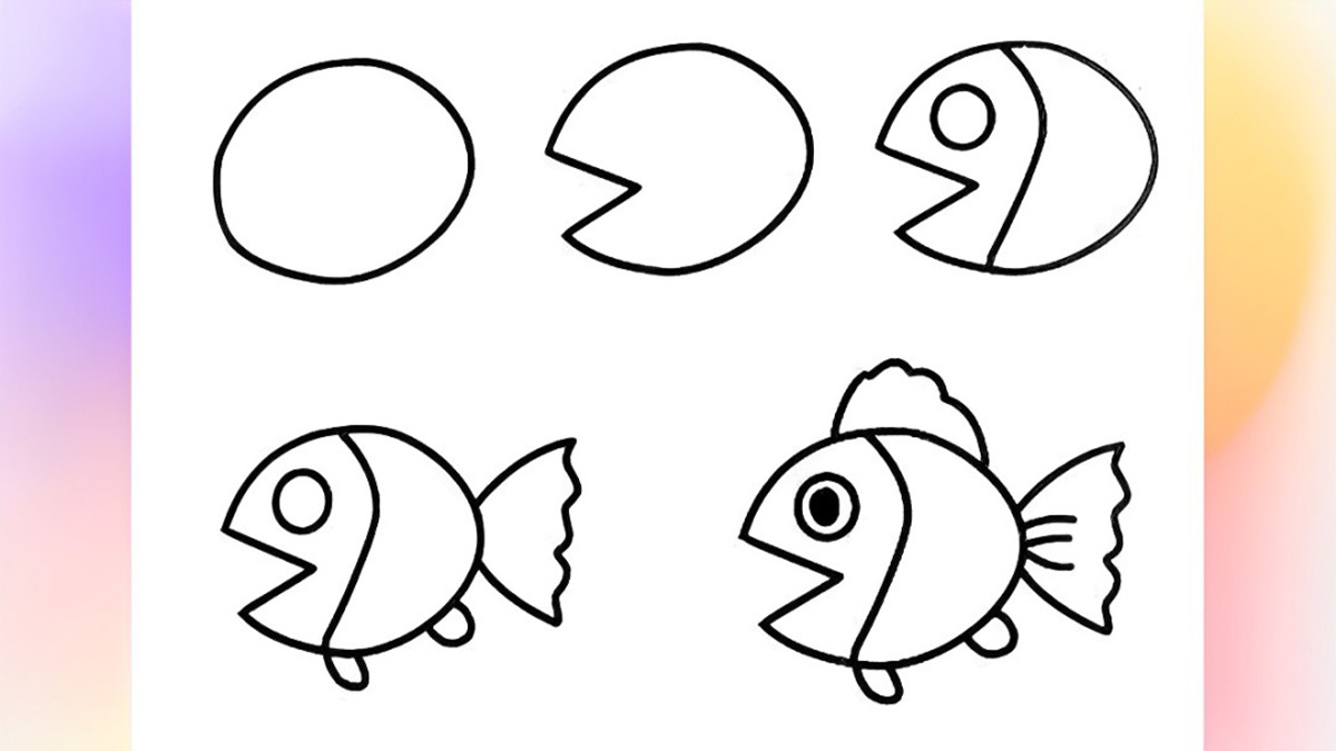 Cách vẽ con cá vàng