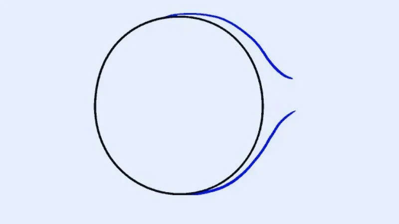 Bước 1: Vẽ đầu cá