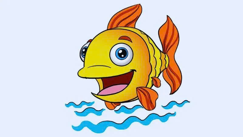 Bước 1: Vẽ đầu cá