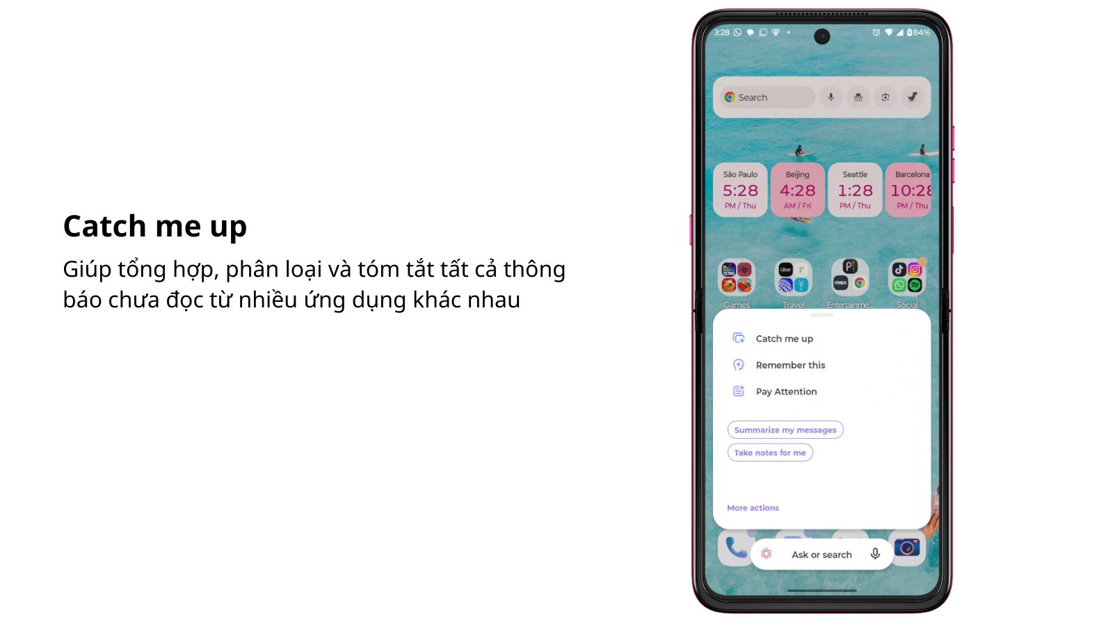 Tính năng Catch Me Up Tính năng Catch Me Up