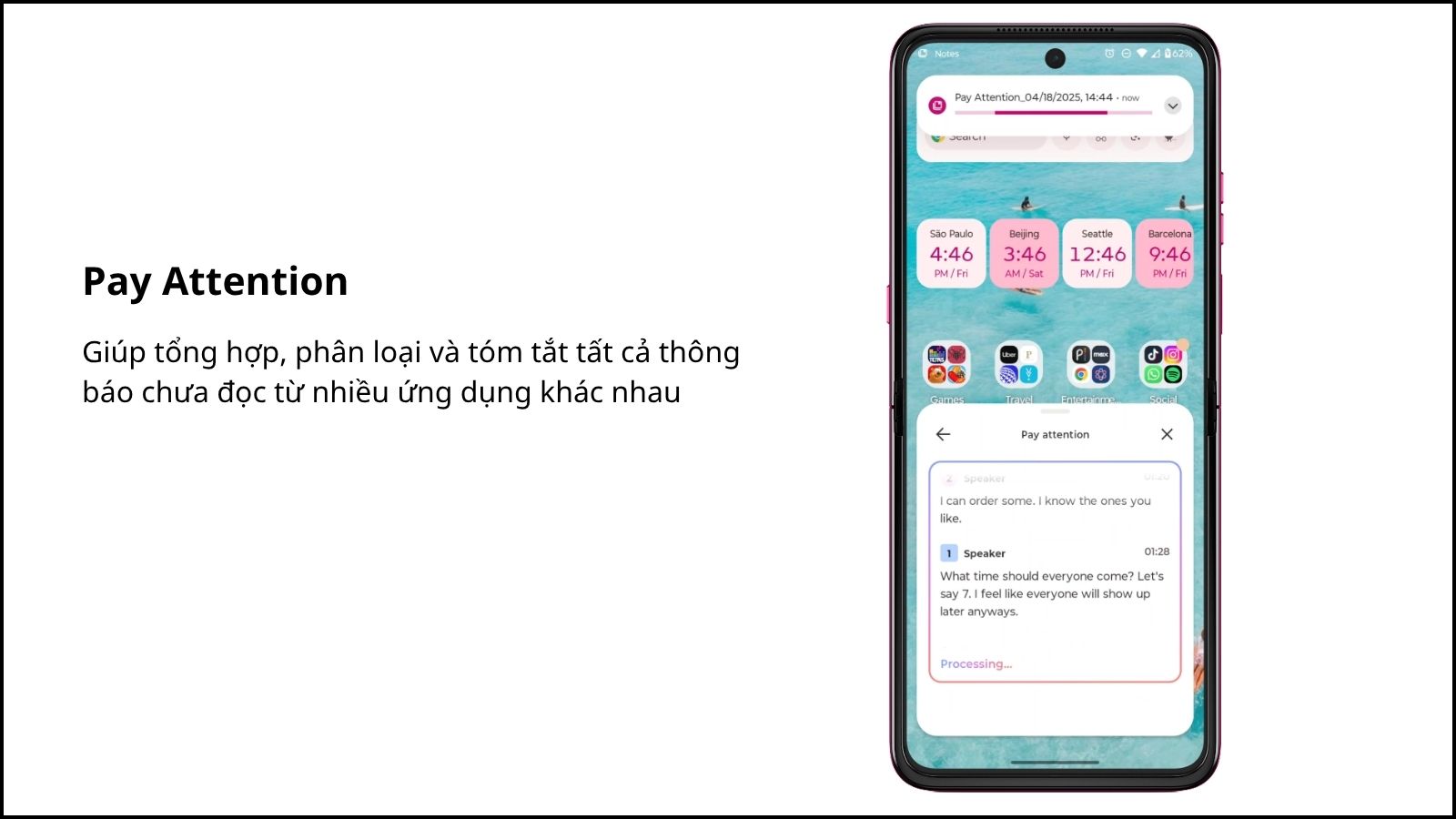 Tính năng Pay Attention Tính năng Pay Attention