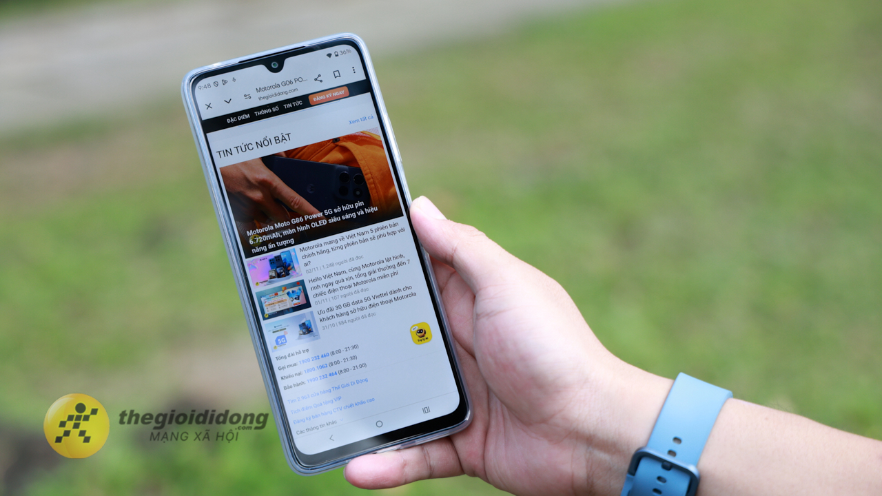 Trên tay motorola G06 Power: Chiếc smartphone rẻ nhất có pin 7.000 mAh tại Thế Giới Di Động