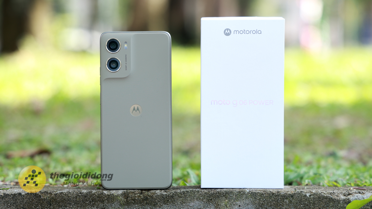 Trên tay motorola G06 Power: Chiếc smartphone rẻ nhất có pin 7.000 mAh tại Thế Giới Di Động