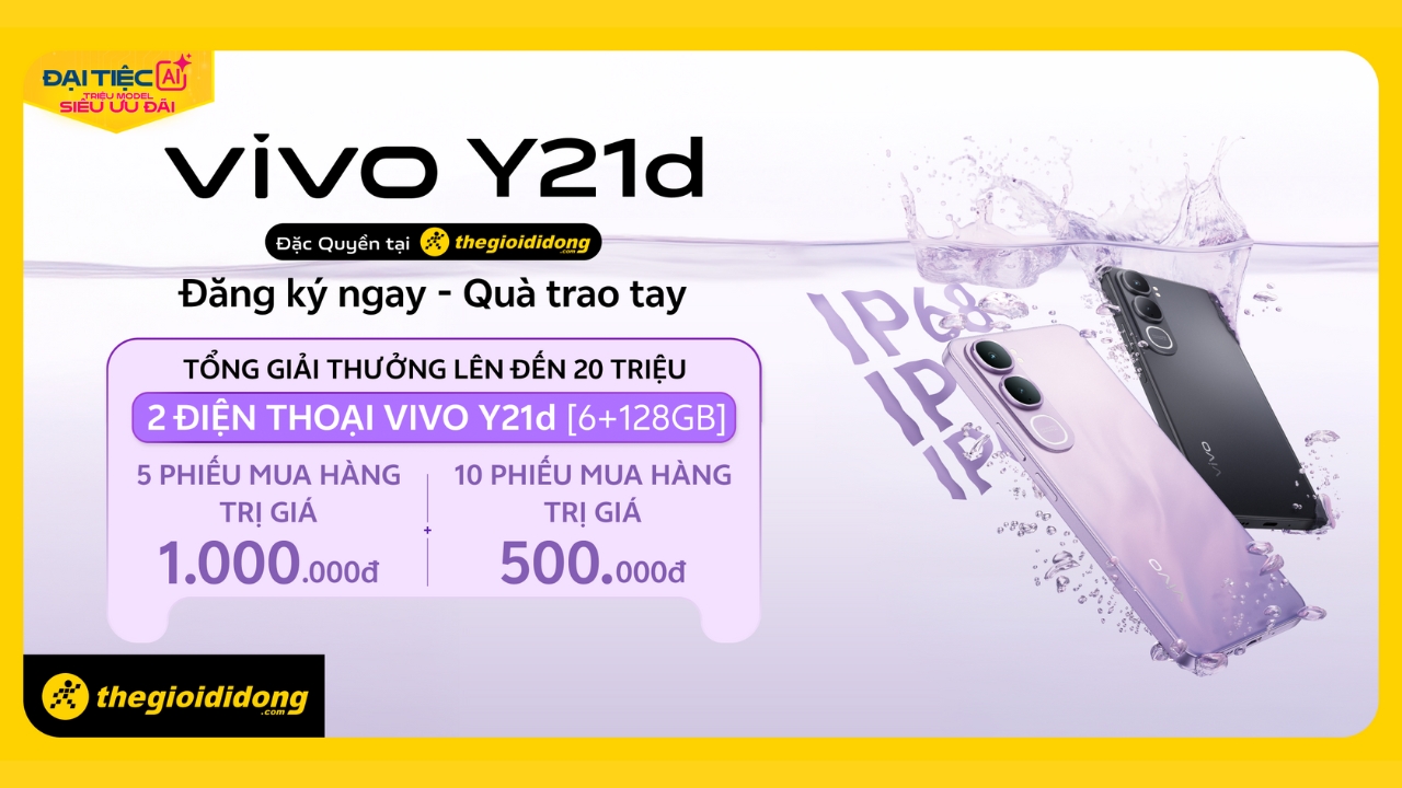 Đăng Ký Nhận Thông Tin, Cơ Hội Trúng 2 Chiếc Vivo Y21D Đăng Ký Nhận Thông Tin, Cơ Hội Trúng 2 Chiếc Vivo Y21D