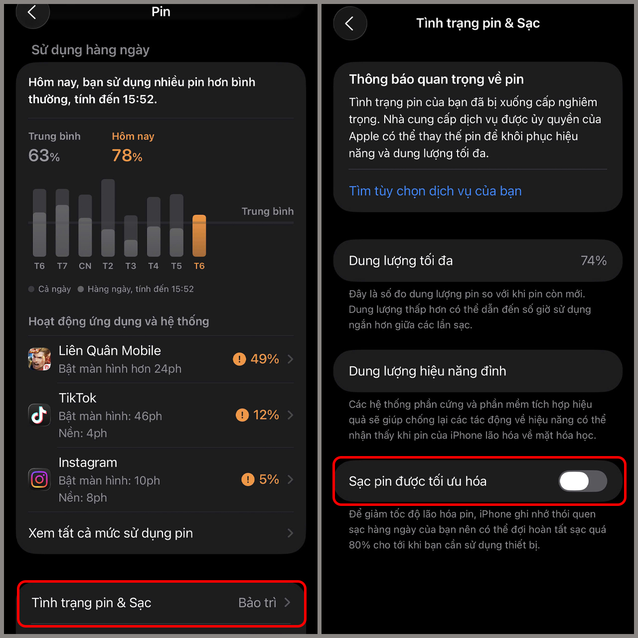 Sạc pin được tối ưu hoá là gì