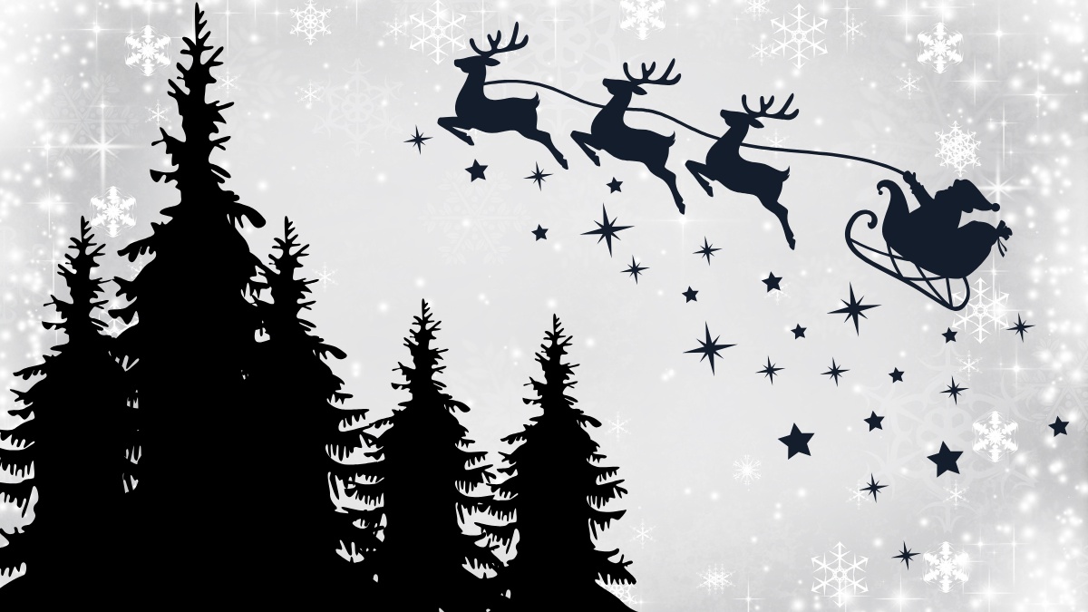 Background Noel hình chú tuần lộc đẹp