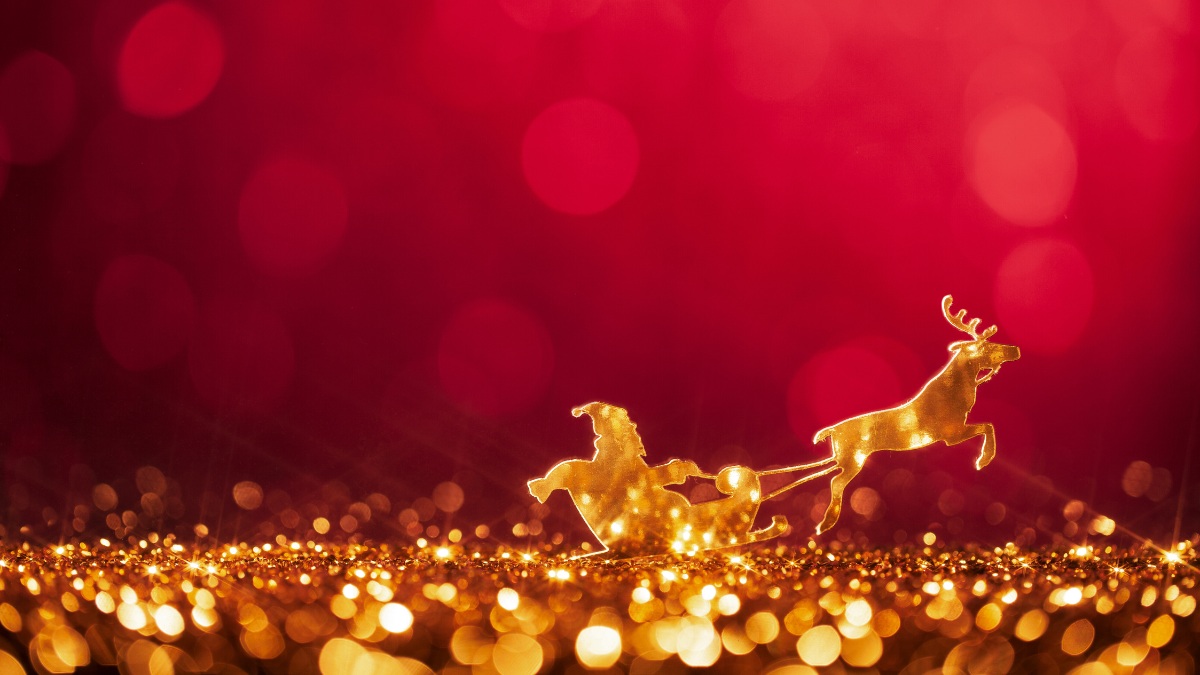 Background Noel hình chú tuần lộc đẹp