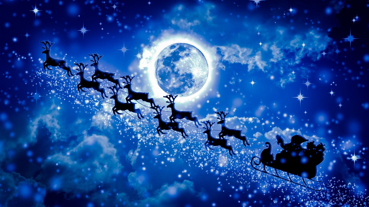 Background Noel hình chú tuần lộc đẹp