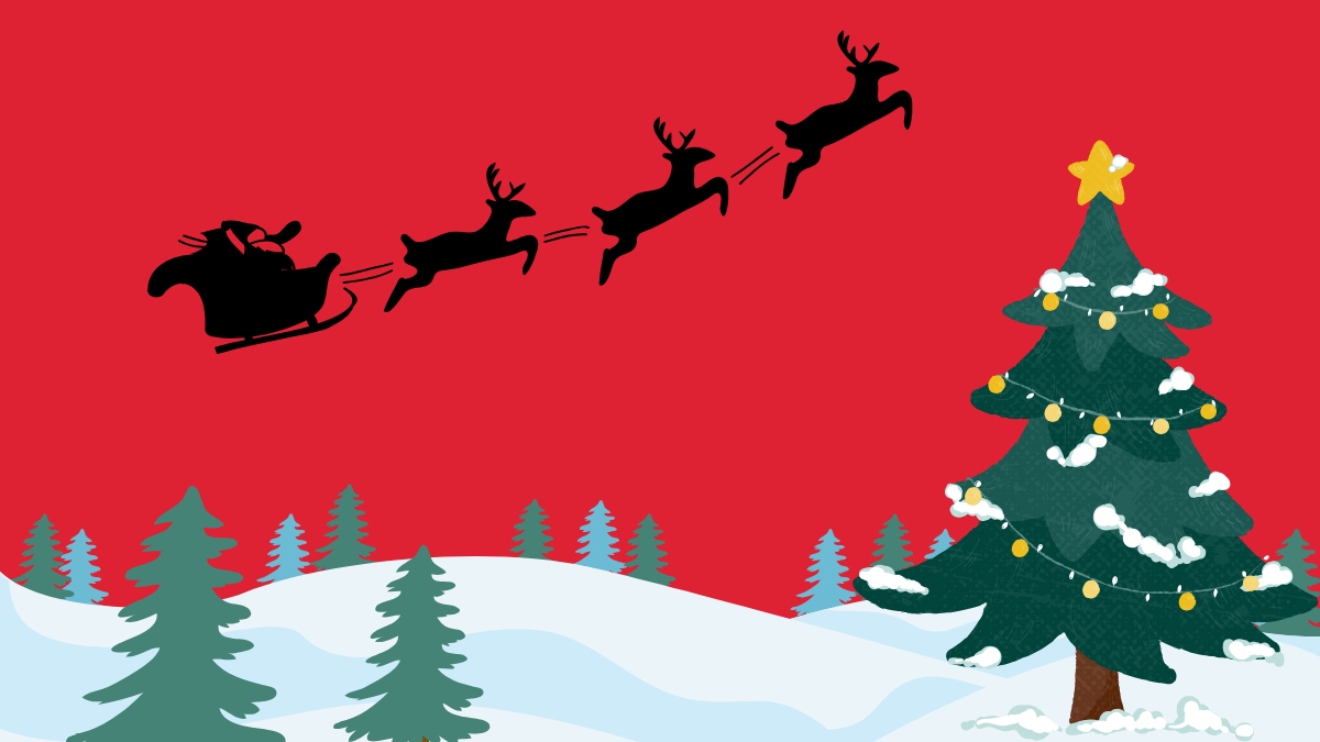 Background Noel Giáng Sinh ấn tượng với màu đỏ rực rỡ