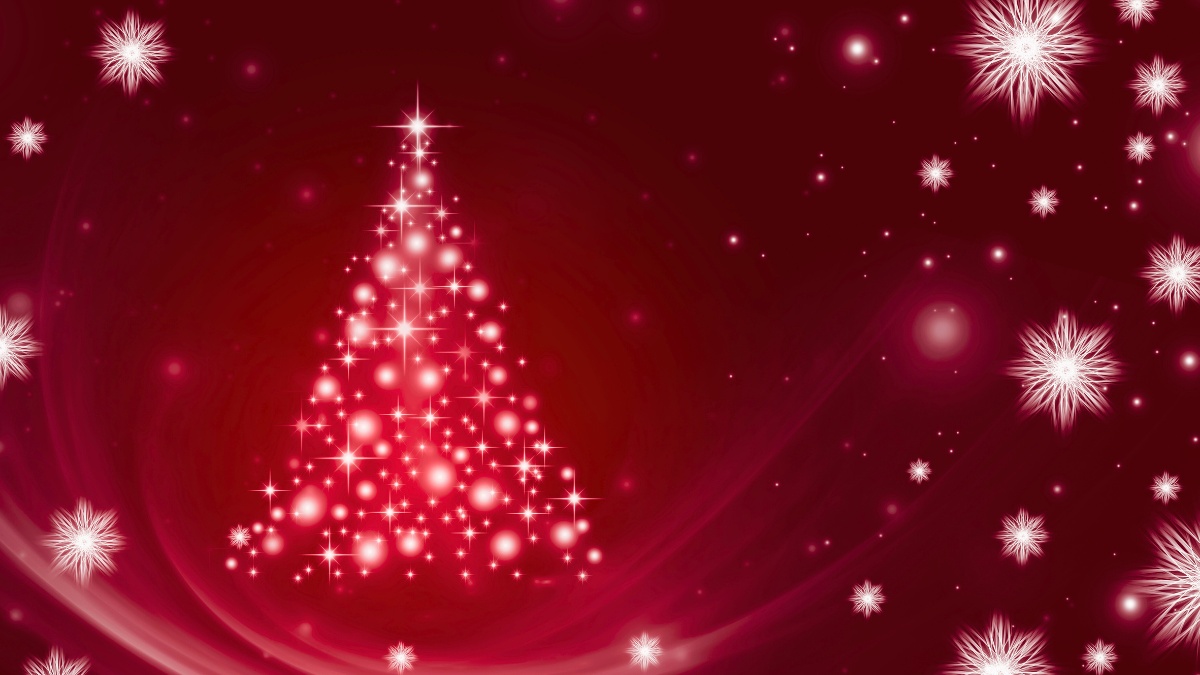 Background Noel Giáng Sinh ấn tượng với màu đỏ rực rỡ