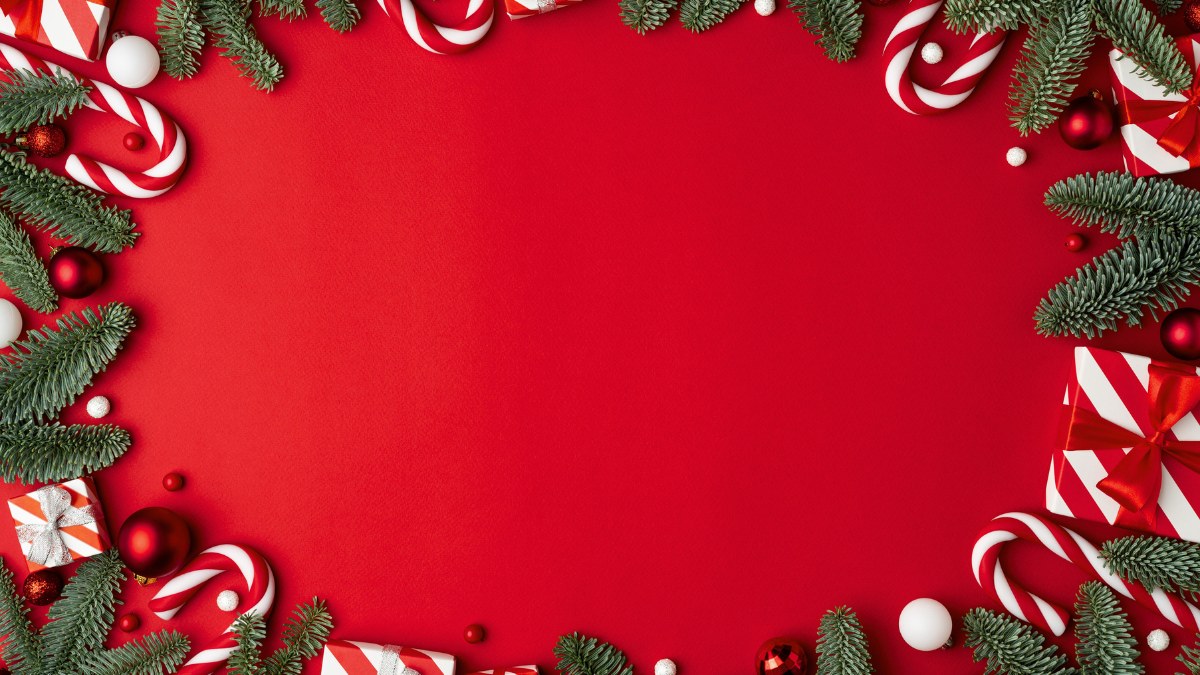 Background Noel Giáng Sinh ấn tượng với màu đỏ rực rỡ