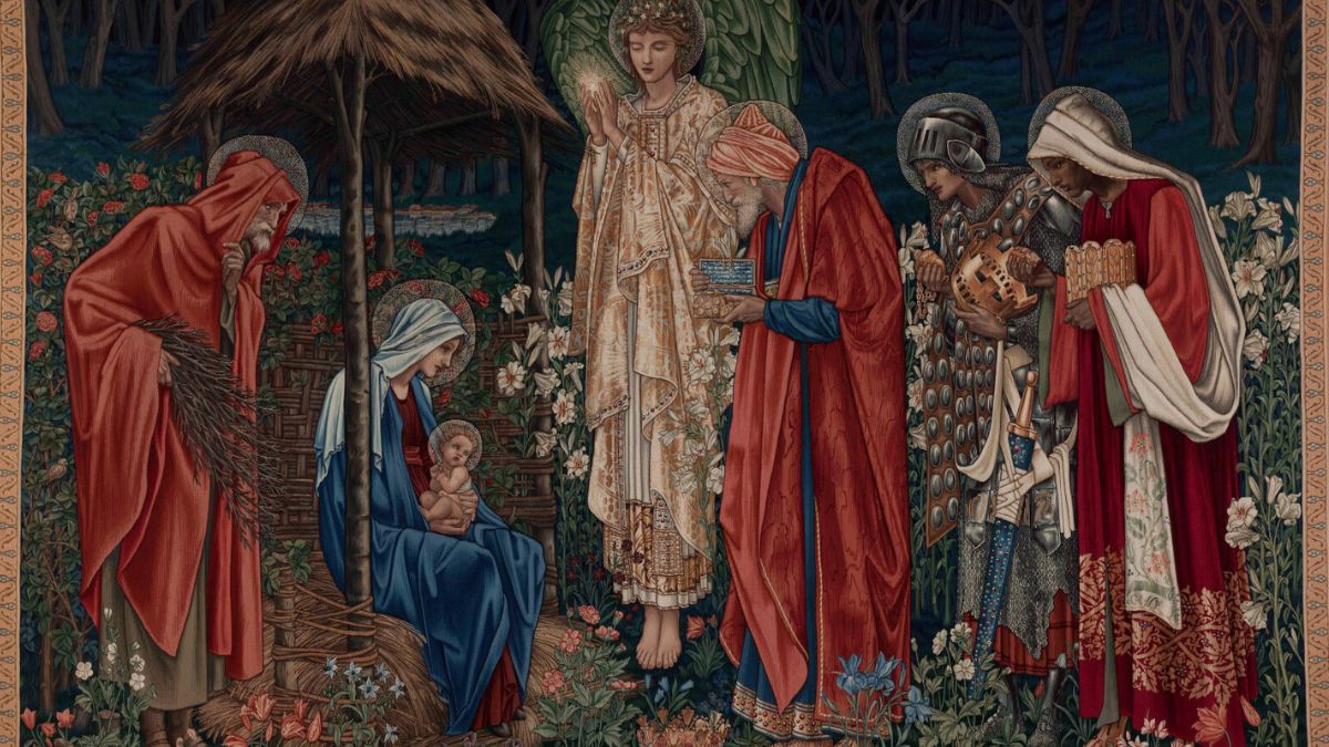 Background Noel hình Chúa Giáng sinh đẹp