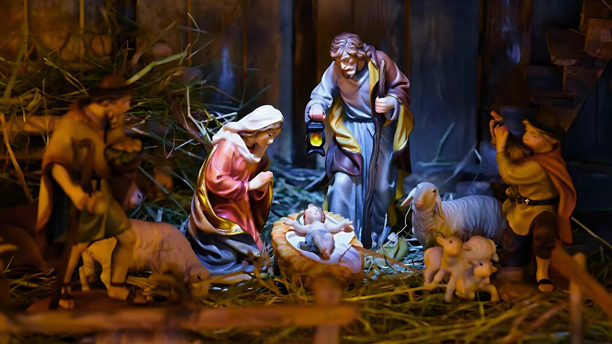 Background Noel hình Chúa Giáng sinh đẹp