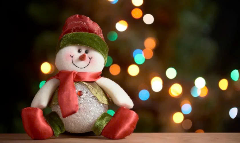 Background Noel hình người tuyết