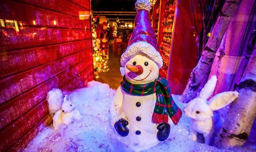 Background Noel hình người tuyết