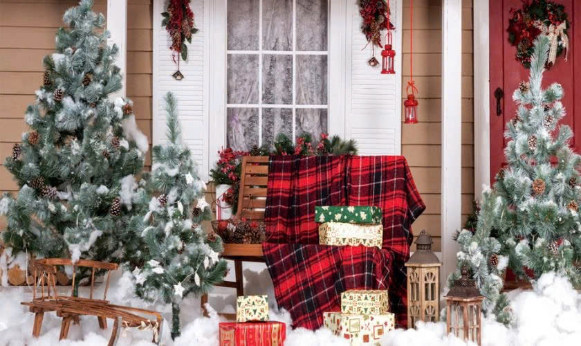 Background Noel cây thông