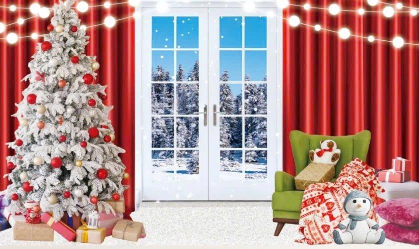 Background Noel cây thông