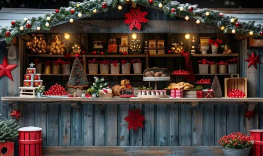 Background Noel cây thông