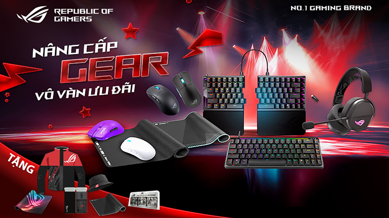Nâng Cấp Gear - Vô Vàn Ưu Đãi: Đến Ngay Thế Giới Di Động Mua Chuột, Bàn Phím, Tai Nghe Được Tặng Thêm Nhiều Quà Giá Trị