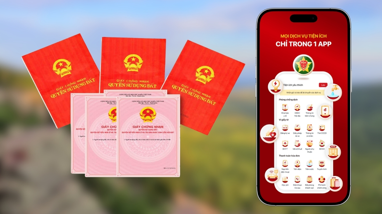 Cách nộp sổ đỏ trên VNeID