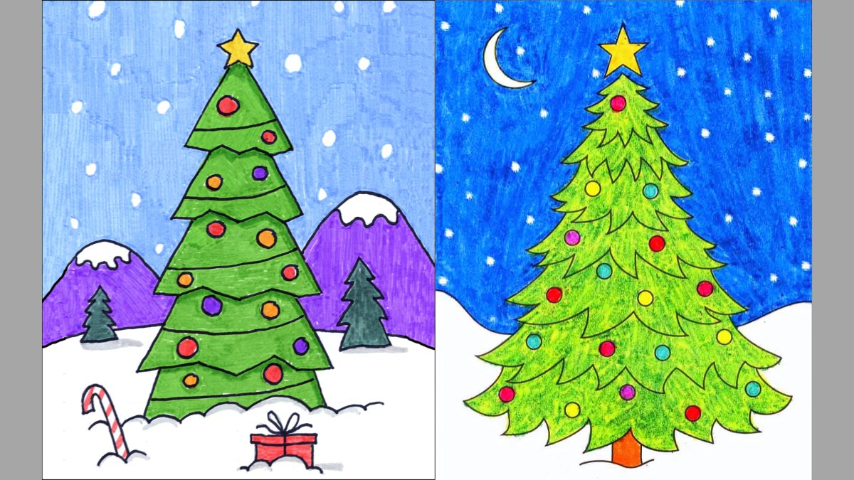 Mẫu tranh vẽ Noel đơn giản và đẹp nhất Mẫu tranh vẽ Noel đơn giản và đẹp nhất