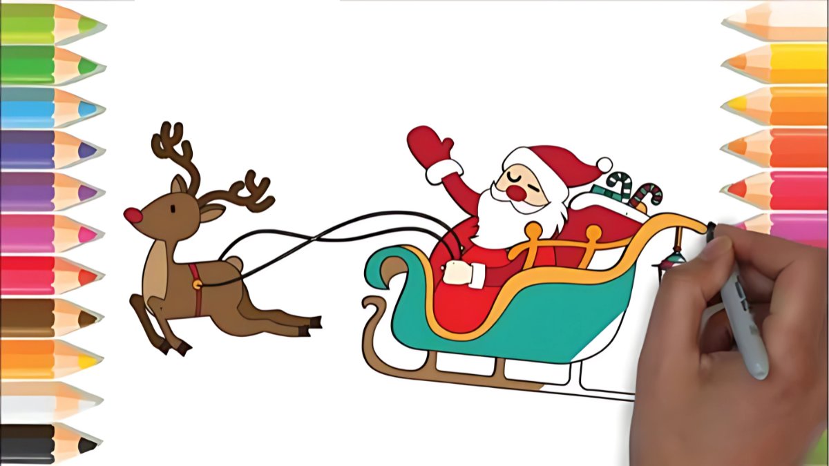 Mẫu tranh vẽ Noel đơn giản và đẹp nhất Mẫu tranh vẽ Noel đơn giản và đẹp nhất