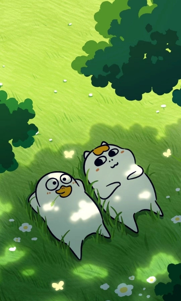 M&egrave;o v&agrave; vịt thư gi&atilde;n