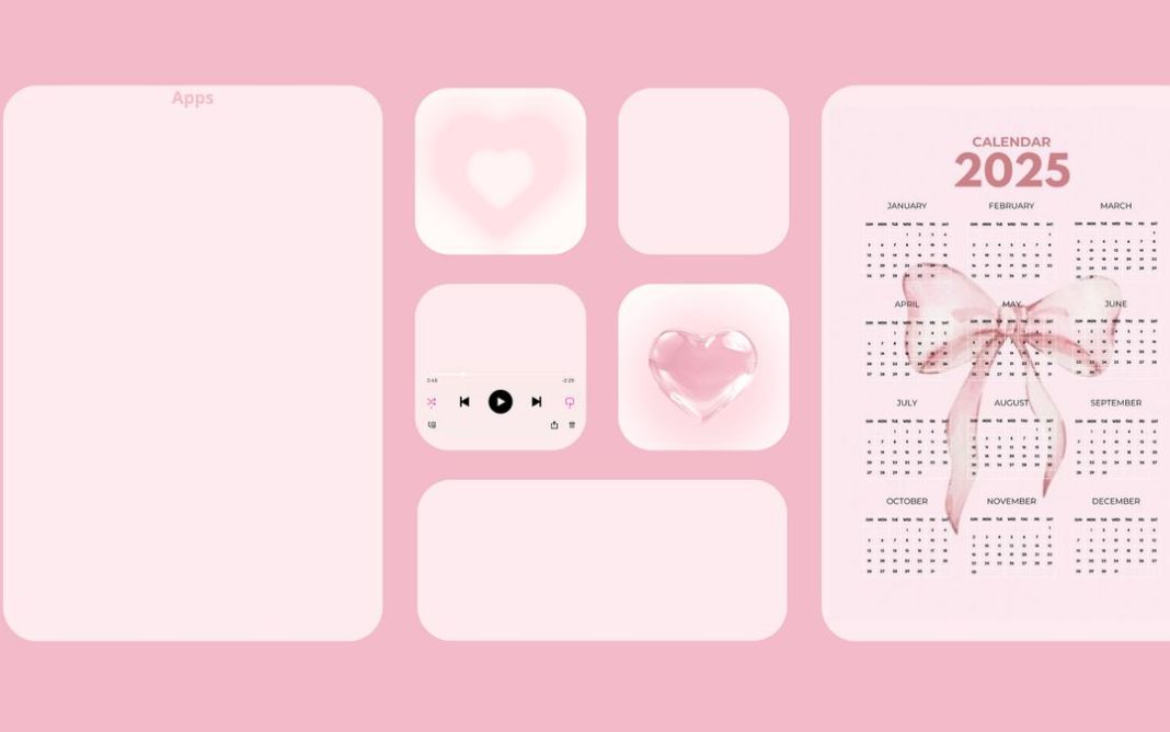 H&igrave;nh nền laptop dễ thương m&agrave;u hồng